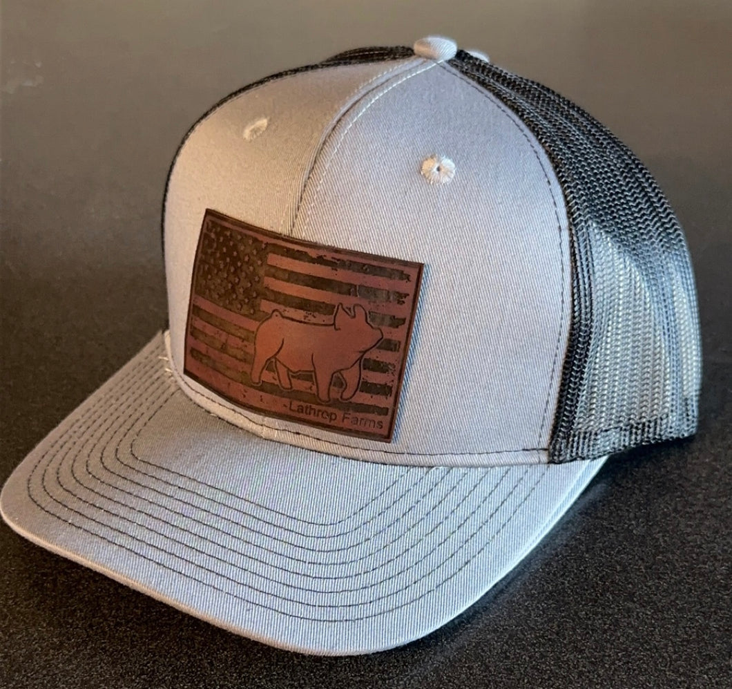 Distressed Show Pig Show Steer Hat