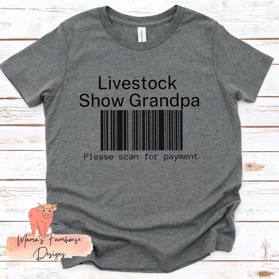 Livestock Show Grandpa Shirt
