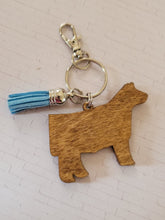 Load image into Gallery viewer, Wooden Keychain - Ear Tag or Steer
