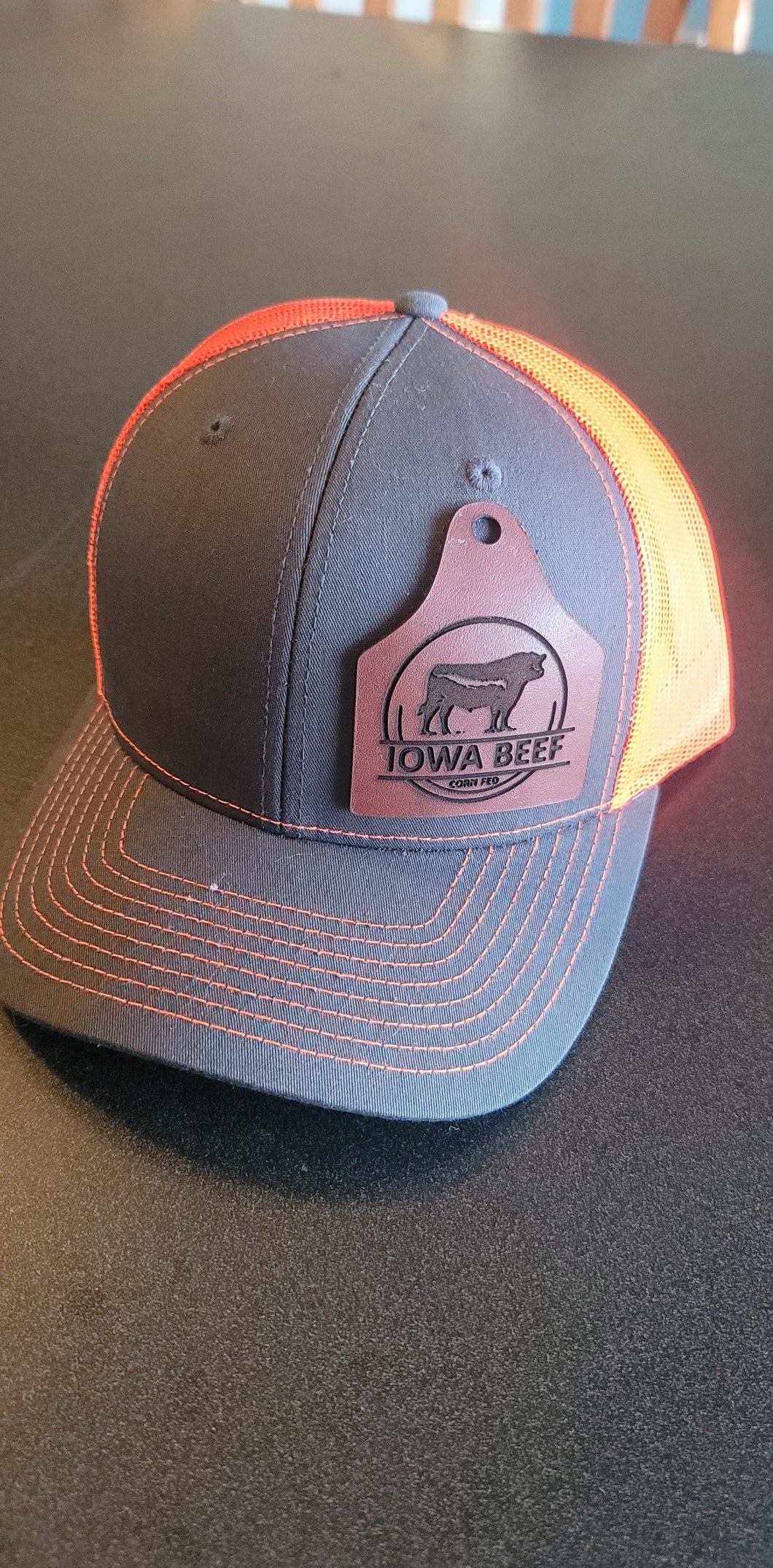 Iowa Beef Leather Tag Hat
