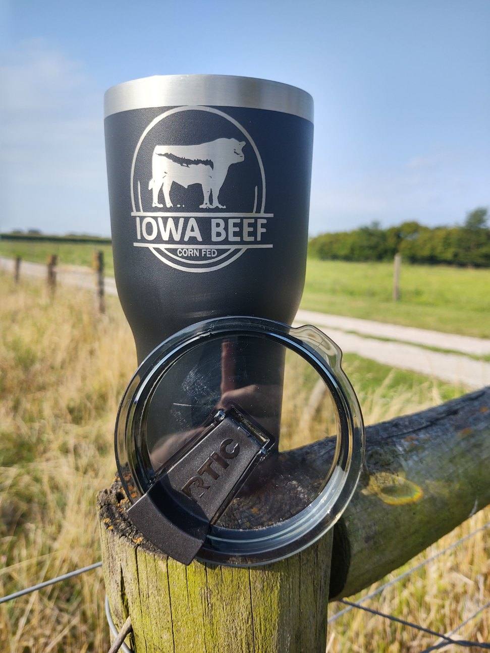 Iowa Beef RTIC Tumbler with lid